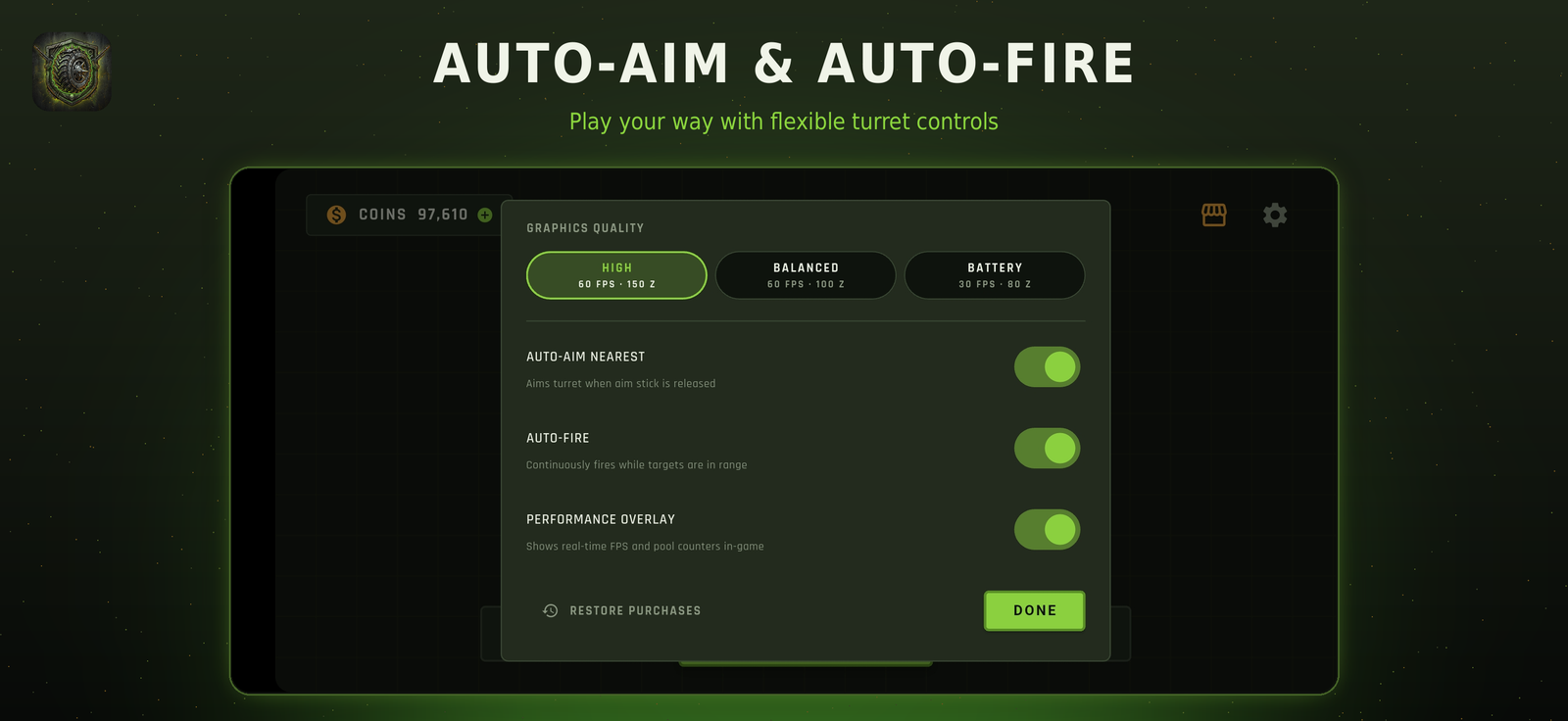 Precision Controls & HUD